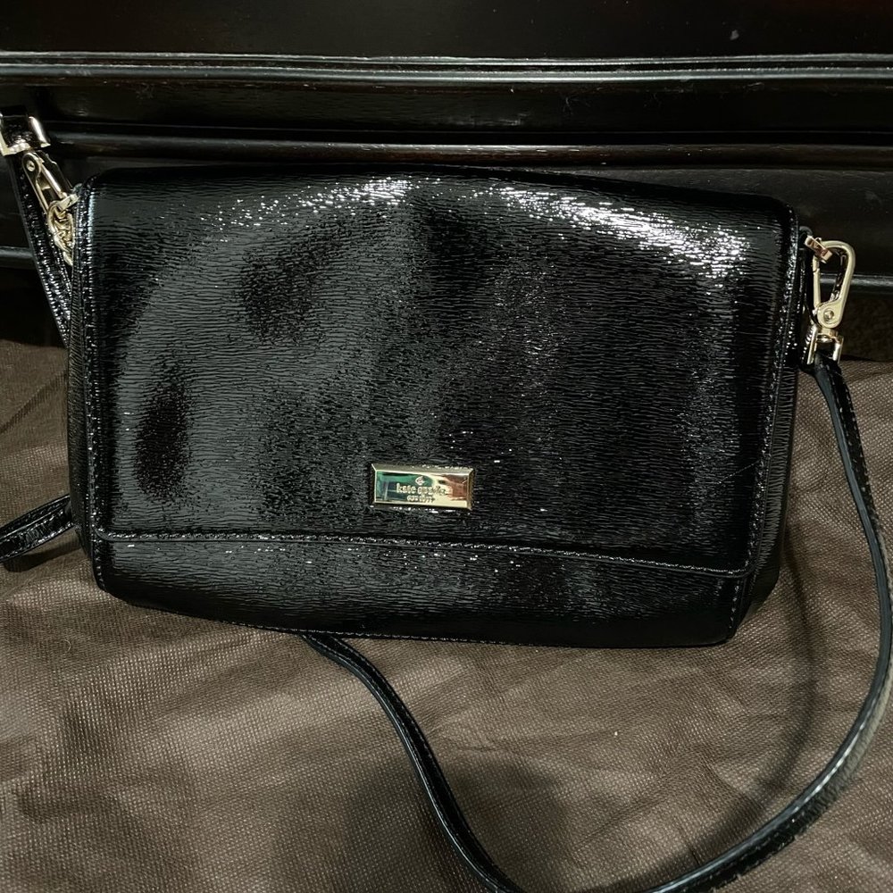 Kate Spade Bixby Place Greer Crossbody Bag Black - Pre-Owned